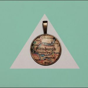 Pittsburgh Map Pendant