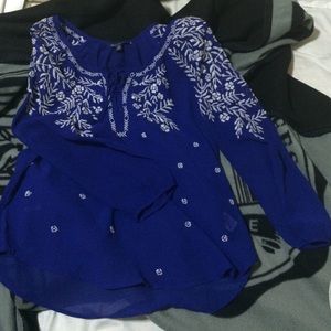 American Eagle sheer blouse