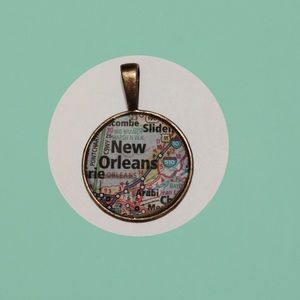 New Orleans Map Pendant