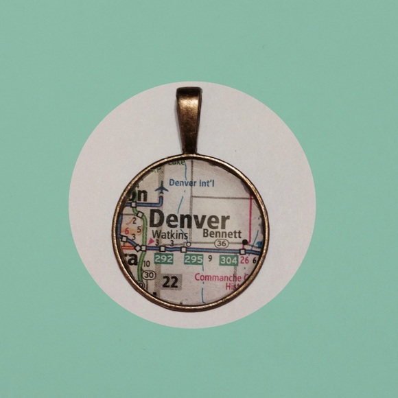 Denver Map Pendant