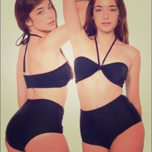 American Apparel high waist swim bottoms