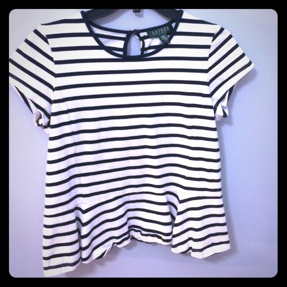 Lauren by Ralph Lauren striped top size P medium