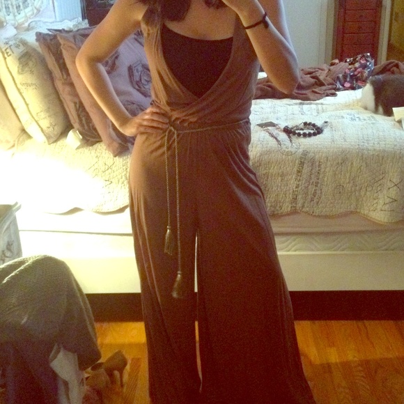 🚫SOLD🚫' ! Tan jumpsuit!😍