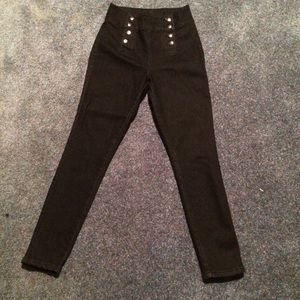 NWOT High-waisted black jeans. Forever 21.