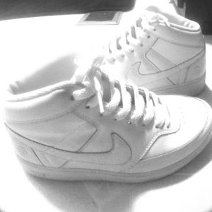White high top Nike