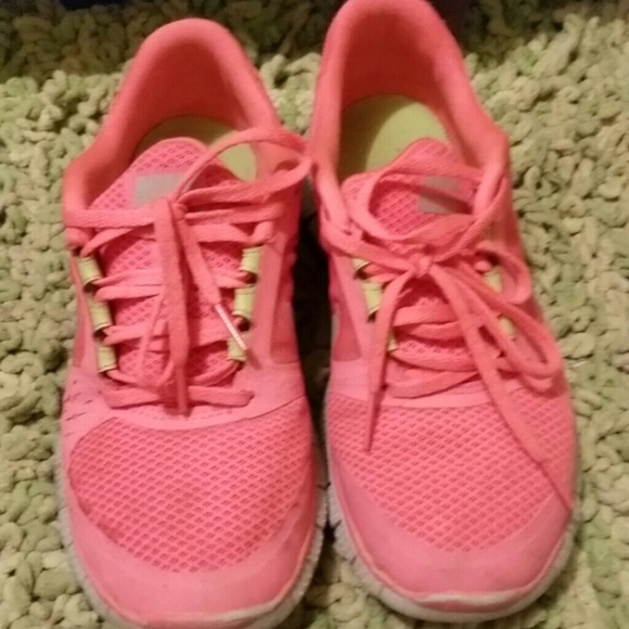 Coral running shoes