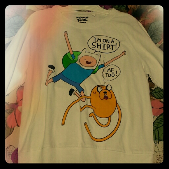Size L, Never Worn Adventure Time Pullover