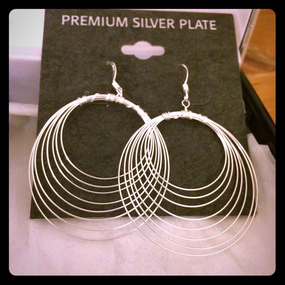 Silver plated earrings