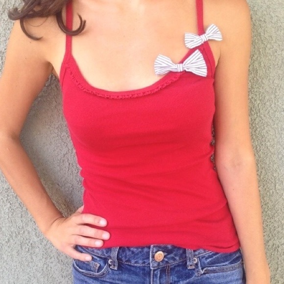 ❌sold❌Red spaghetti strap top