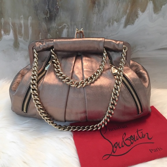 Christian Louboutin Handbags - Christian Louboutin Bronze Loubinette Bowler Bag