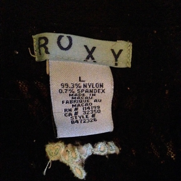 Black Roxy sheer button-up - Picture 2 of 3