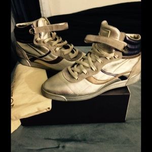 Metallic Louis Vuitton Sneakers