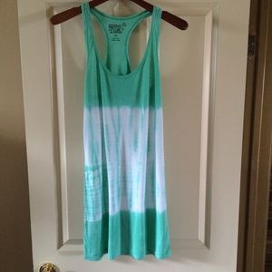 Turquoise Tie Dye Racerback Dress