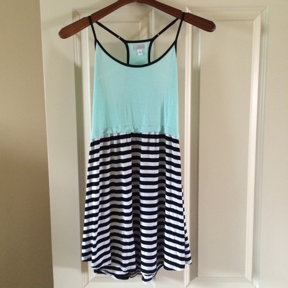 Charming Charlie Turquoise Racerback Dress
