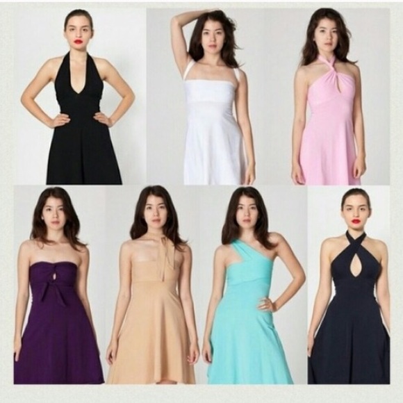 American Apparel Dresses & Skirts - Red AA jersey bandeau dress size med