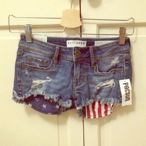 Pacsun American flag short shorts