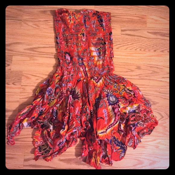 Free People Dresses & Skirts - ON HOLD NEW Free People smocked flare dress/skirt