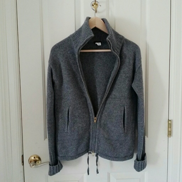 J crew sweater zip up