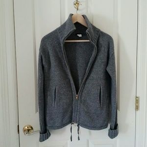 J crew sweater zip up