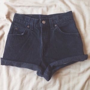 Levis high waist DIY shorts