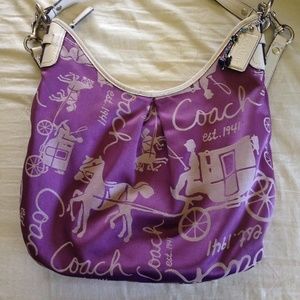 Authentic Purple Coach purse