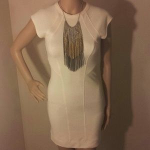 GG/5 cream urban bandage dress