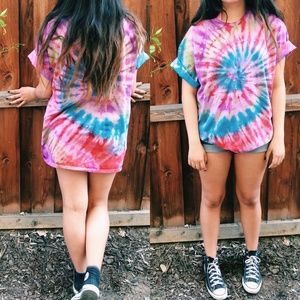 Rad spiral tie dye tee