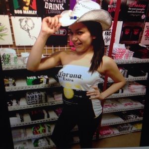 🍺Corona Extra off shoulder top🍺