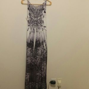 Silvery maxi dress