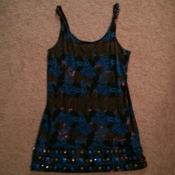 Beaded tank top