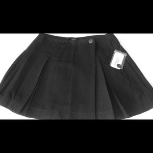 Black pleated wrap Skirt - NWT