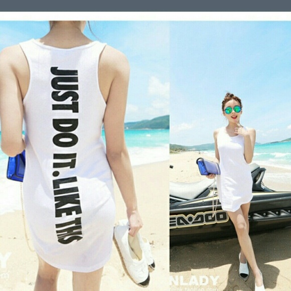 $✂White swim suit cover up or cute sundress