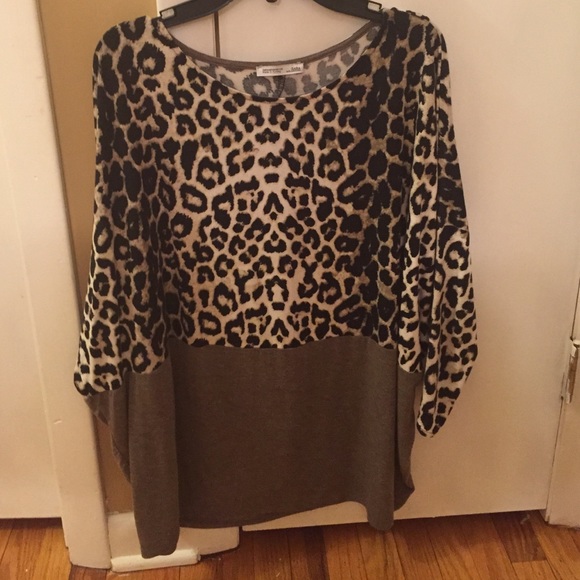 Zara animal print tunic