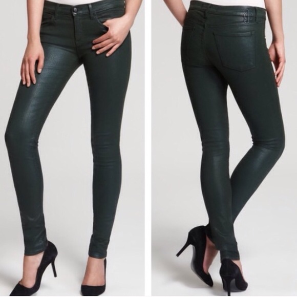 Juicy Couture green skinny jeans