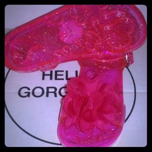 Toddler: Sparkly Pink Jelly Sandals
