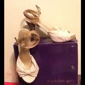 MADDEN - Beige Stripe material NWOT SALE