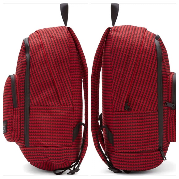 NWT! Marc by Marc Jacobs Black/Red ZigZag Backpack - Picture 2 of 4