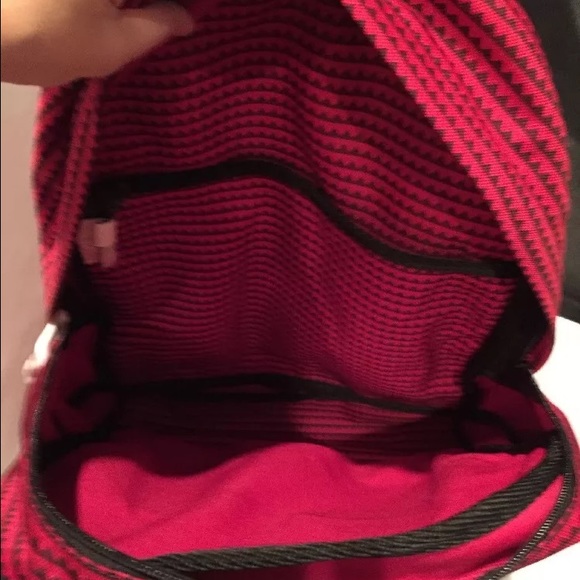 NWT! Marc by Marc Jacobs Black/Red ZigZag Backpack - Picture 3 of 4