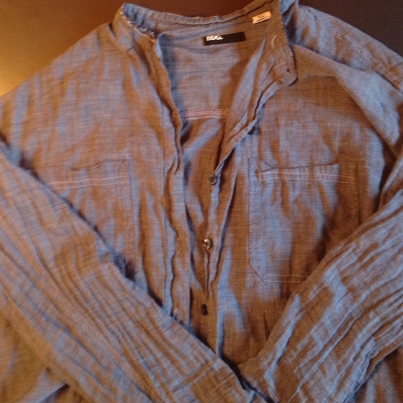 Blue Button-up - Picture 2 of 3