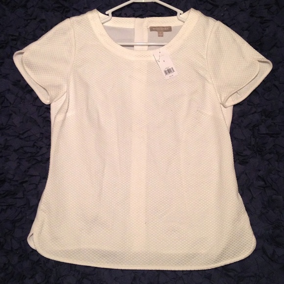 NWT Women's Banana Republic White Blouse Size 8