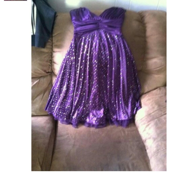 Purple prom dress