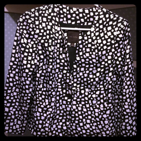 The Limited Black & White Blazer, worn once
