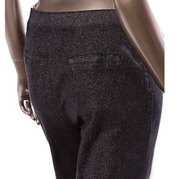 NWT $80 ELLEN TRACY “All That Glitters” LINDA Wide Leg Dress Pants sz 4 Metallic - Picture 2 of 8