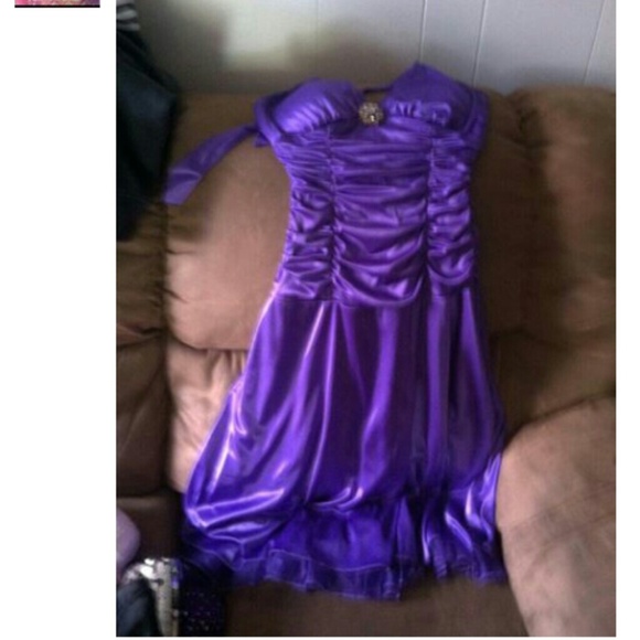 Purple prom dress
