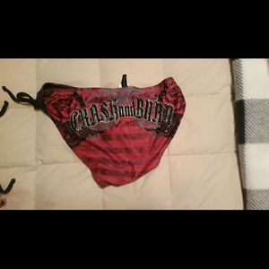 Crash & Burn red string bikini bottom