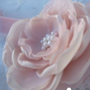 Blush Flower Brooch or Headband