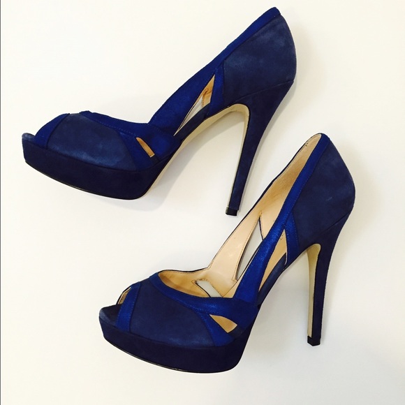 Ivanka Trump Shoes - Ivanka Trunp blue suede heels