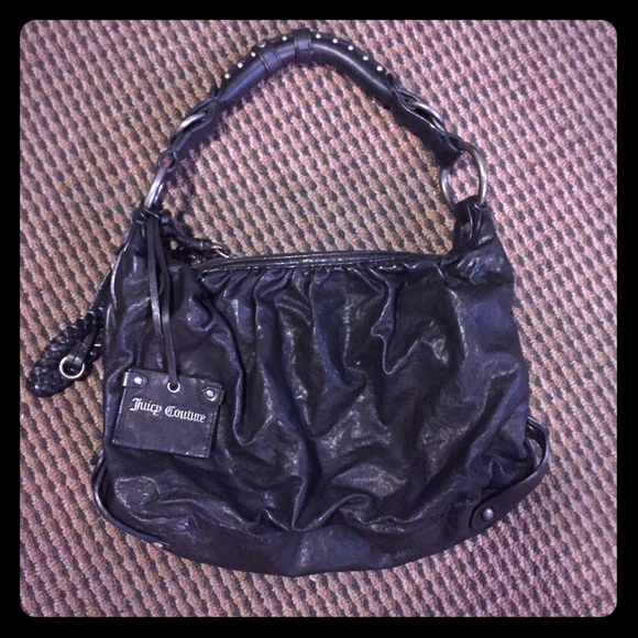 Juicy Couture black leather purse