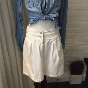 Prada white cotton skirt