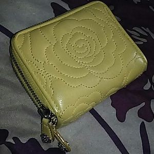 Brighton Rue De La Fleur Quilted Rose Lemon Wallet